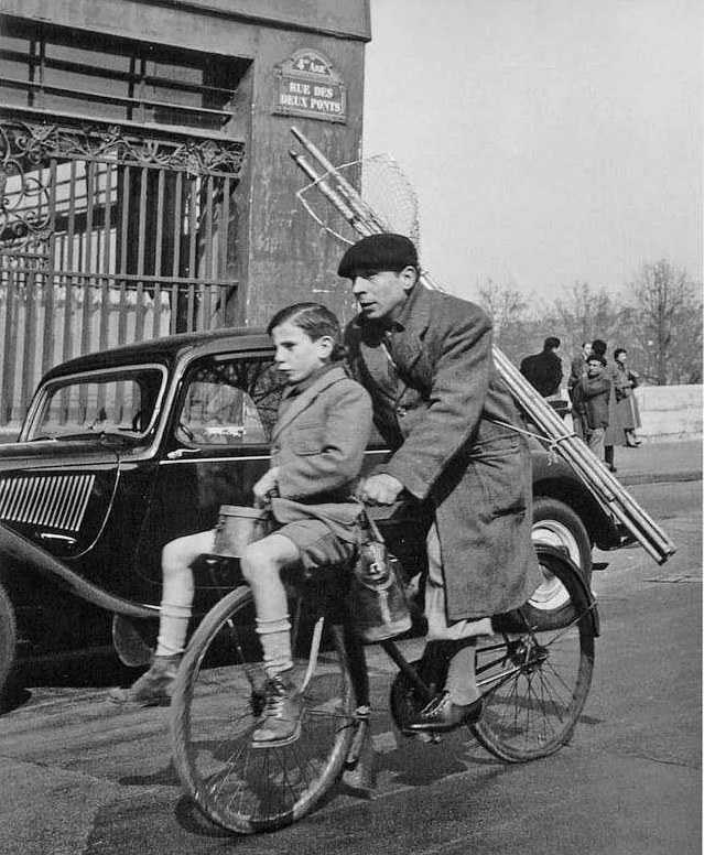 Robert Doisneau - French Cyclists # 4