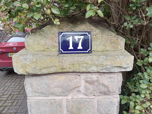 One of our numbers in situ.