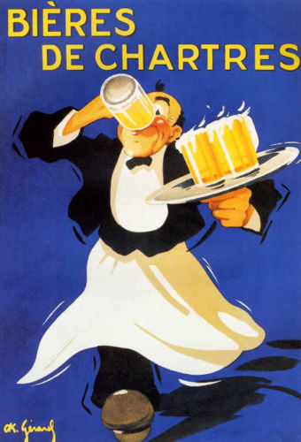 Vintage Bière De Chartres Poster.