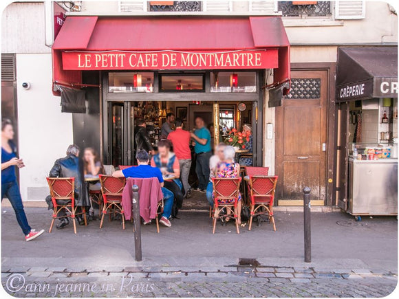 La Parisienne Cafés # 5 - Le  Petit Café de Montmatre Thank you Ann Jeanne.