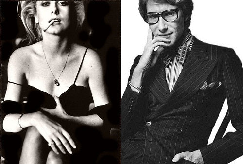 Yves Saint Laurent et Catherine Deneuve