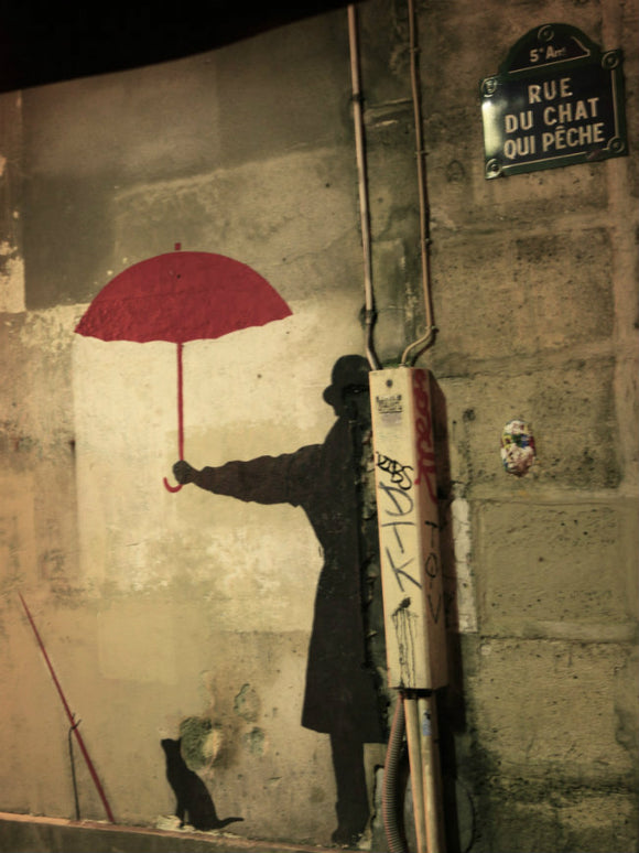 Street Art # 1- Credit to Némo on the rue du Chat-qui-Pêche. Photo credit: Autopilot