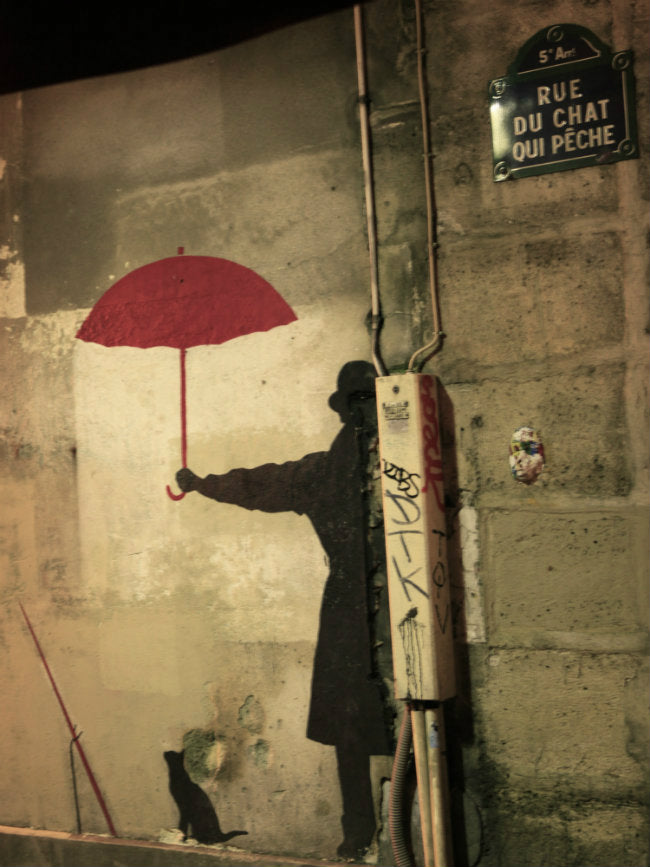 Street Art # 1- Credit to Némo on the rue du Chat-qui-Pêche. Photo credit: Autopilot