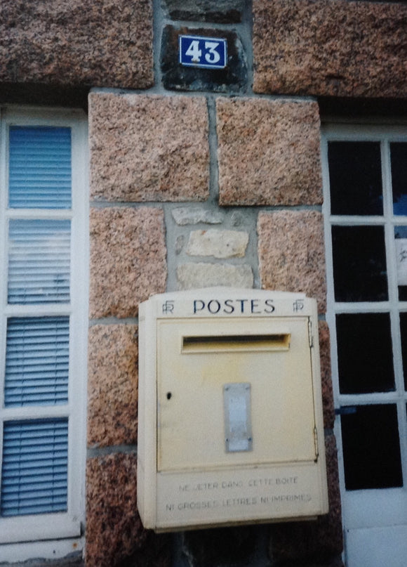 Perros Guirec Bretagne Village PostBox with a French Number 43