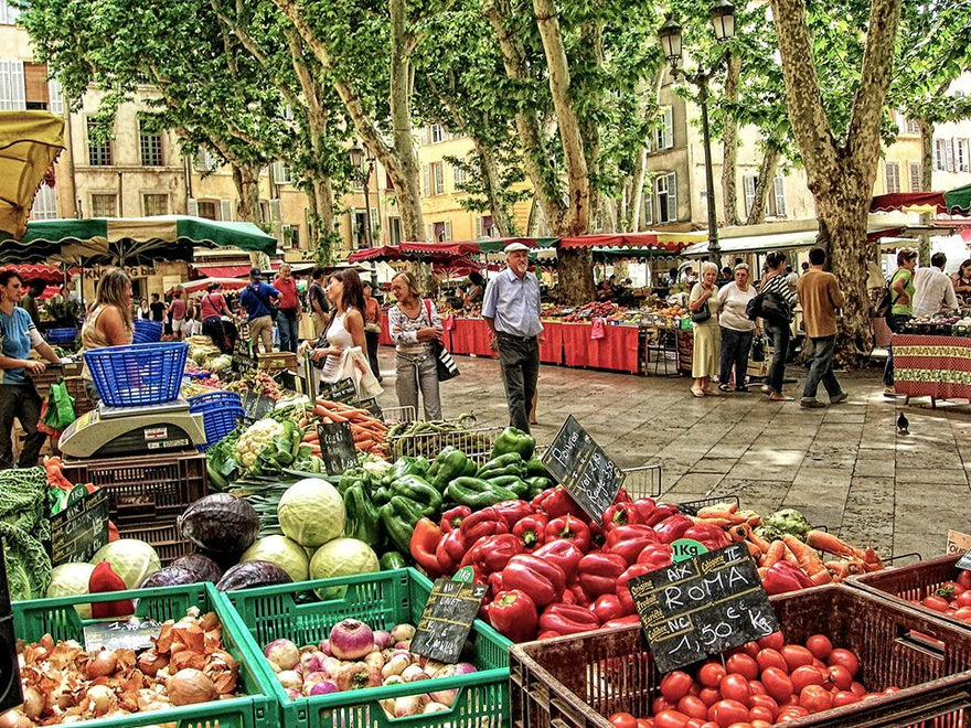 French Markets # 1 - Market at Aix-en-Provence - Courtesy of The Good Life France