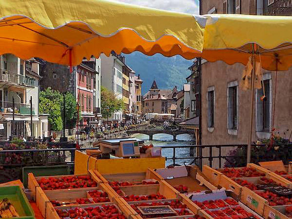 French Markets # 2 - Market at Annecy, Haut-Savoie - Courtesy of The Good Life France