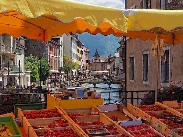 French Markets # 2 - Market at Annecy, Haut-Savoie - Courtesy of The Good Life France