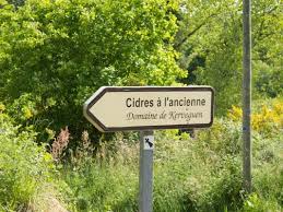 Cidres Domaine de Kervéguen sign in Brittany France - Courtesy Andi Fisher