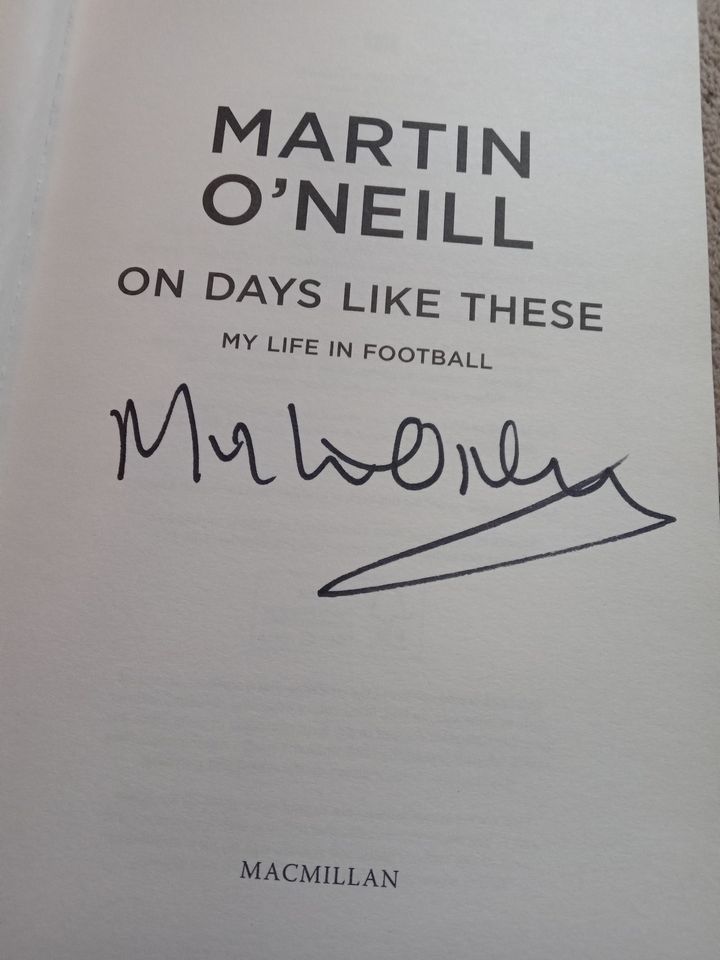 SIGNED COPY - Nottingham Forest Legend Martin O'Neil