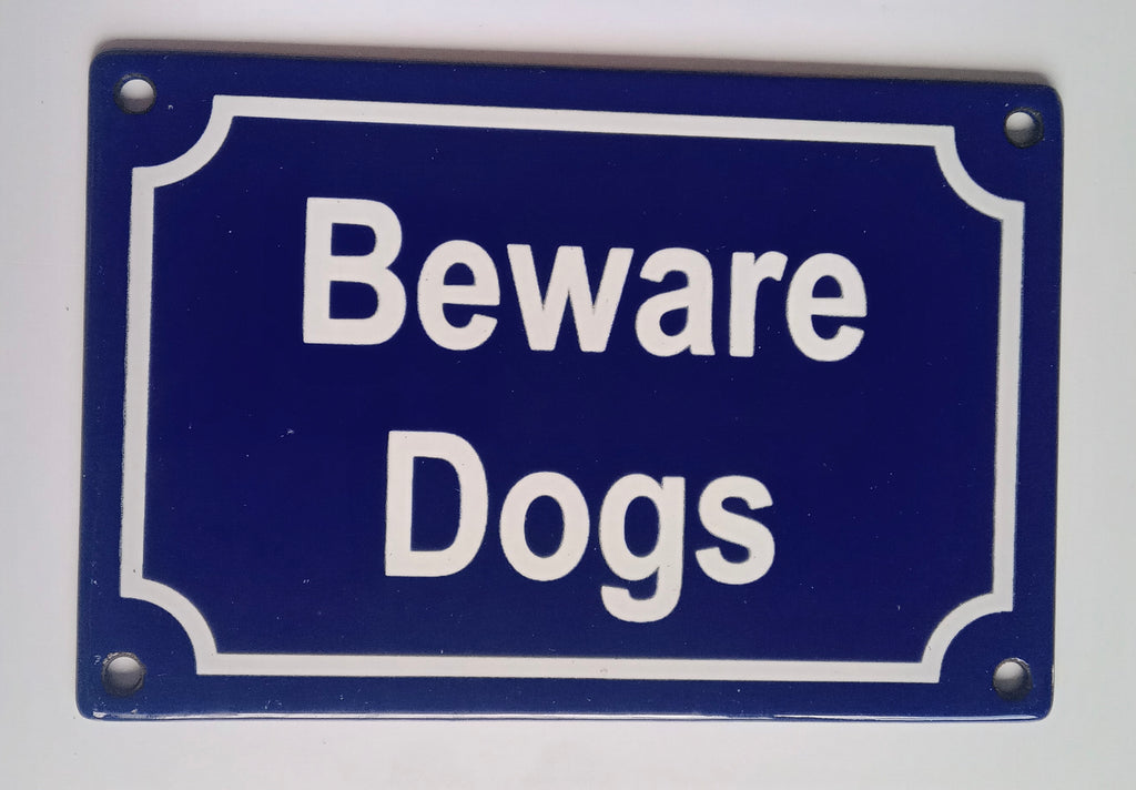 Sign Beware Dogs - 150mm x 100mm