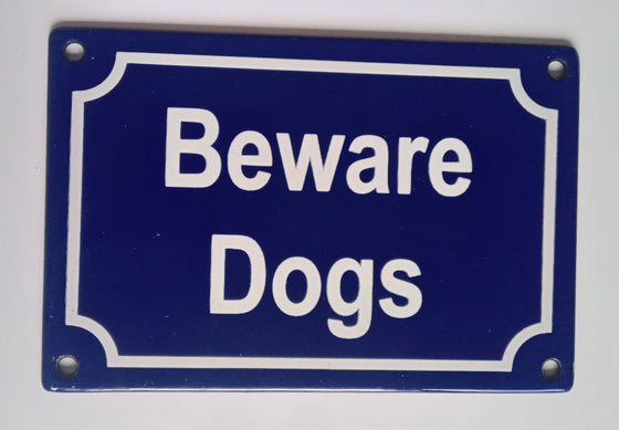 Sign Beware Dogs - 150mm x 100mm