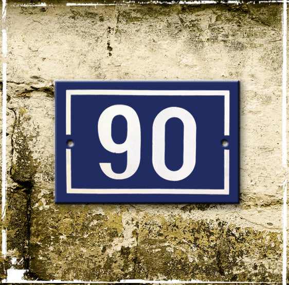 discounted enamel house number 90