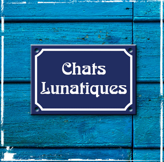 Sign Chats Lunatiques - 150mm x 100mm